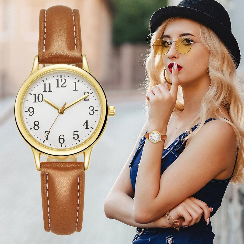 MD-A10128 foreign trade new simple digital fashion women’s quartz watch small b