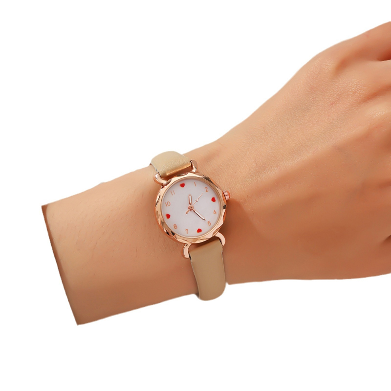 MD-S01420 Vintage coffee belt square Roman quartz watch ladies