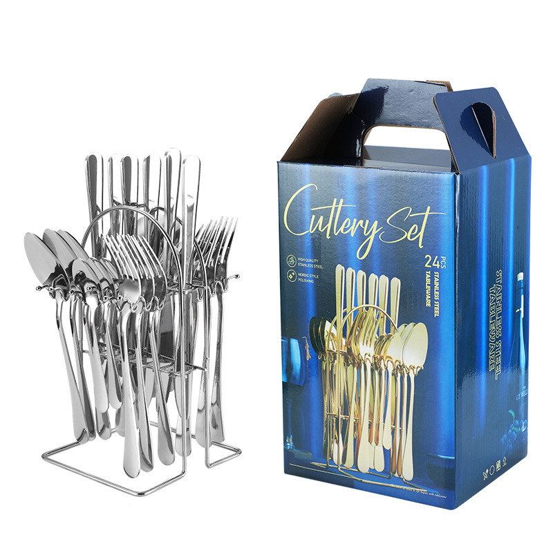 trade point factory direct sales md-t003 tableware 24-piece set hotel cutlery bo