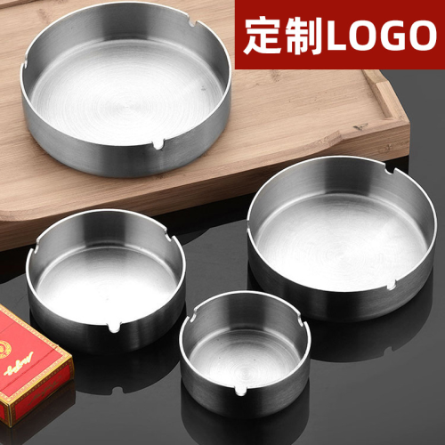 trade point factory direct sales md-y004 stainless steel thickened ashtray print
