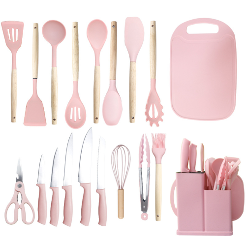 trade point factory direct sales md-c054 silicone spatula soup spoon 19-piece no